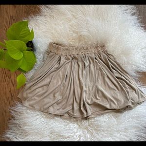 Brandy Melville tan suede skirt